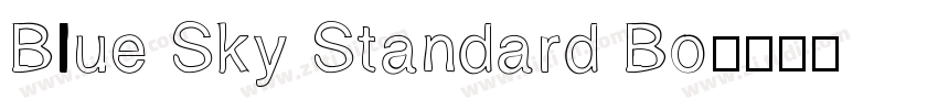 Blue Sky Standard Bo字体转换